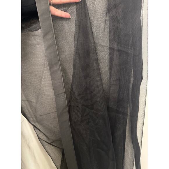 Black 3PC Indian Lace Lehenga Choli Long Sleeves XL New without Tags Timeless - Picture 8 of 8